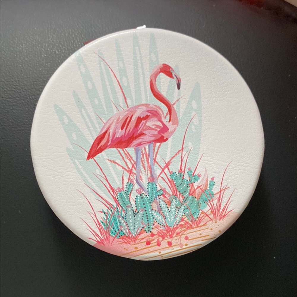 Flamingo Design Compact Mirror